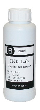 Чернила водорастворимые Ink-Lab для принтеров Epson Photo Black (черные) 500 mл