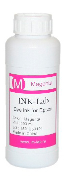 Чернила водорастворимые Ink-Lab для принтеров Epson Magenta (пурпурные) 500 mл